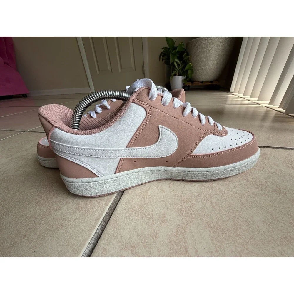 Nike Court Vision Low Next Nature Pink Mauve White Women's Shoes Size 8.5 NWOB